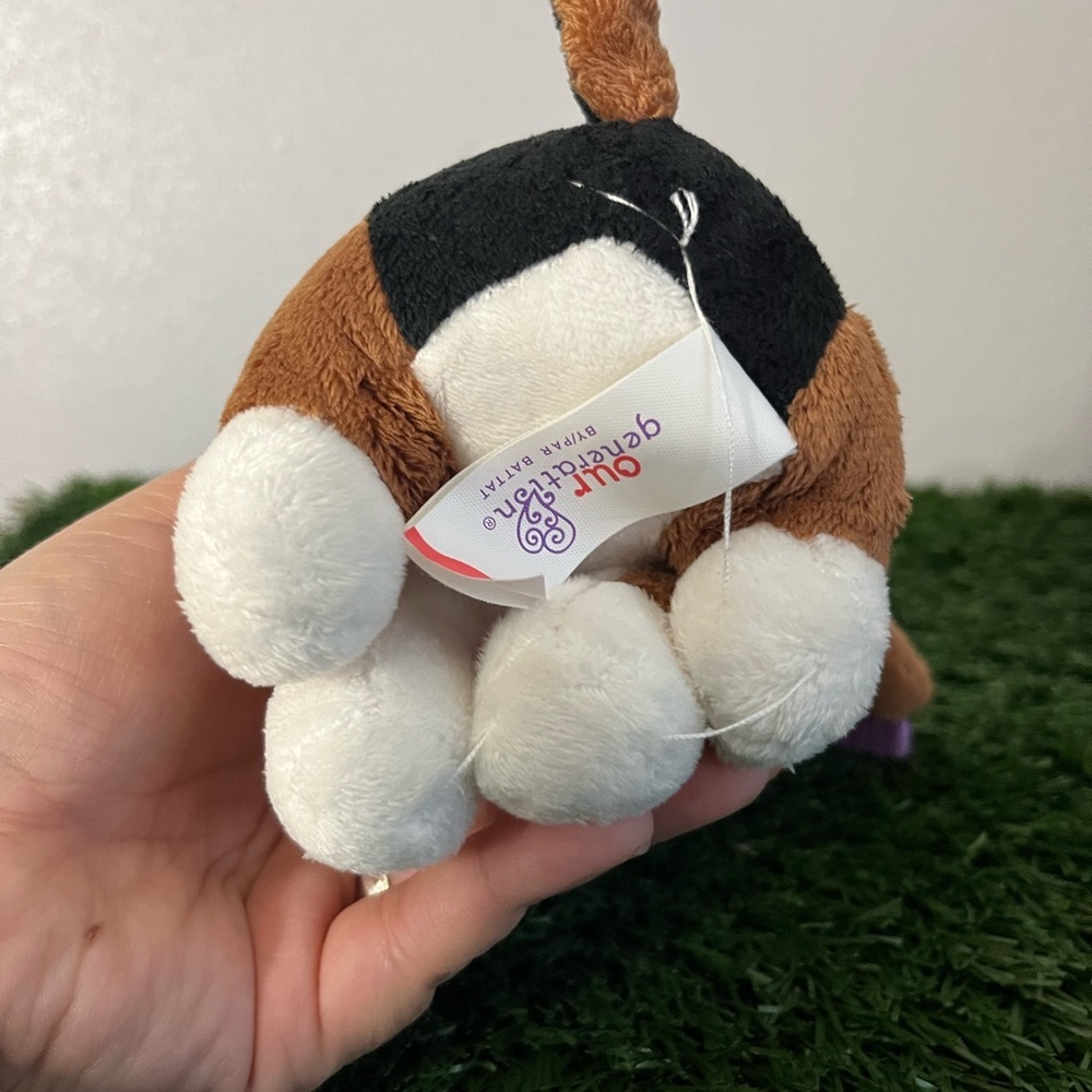 Charming Plush Dog with Purple Accessories - Picture 5 of 6